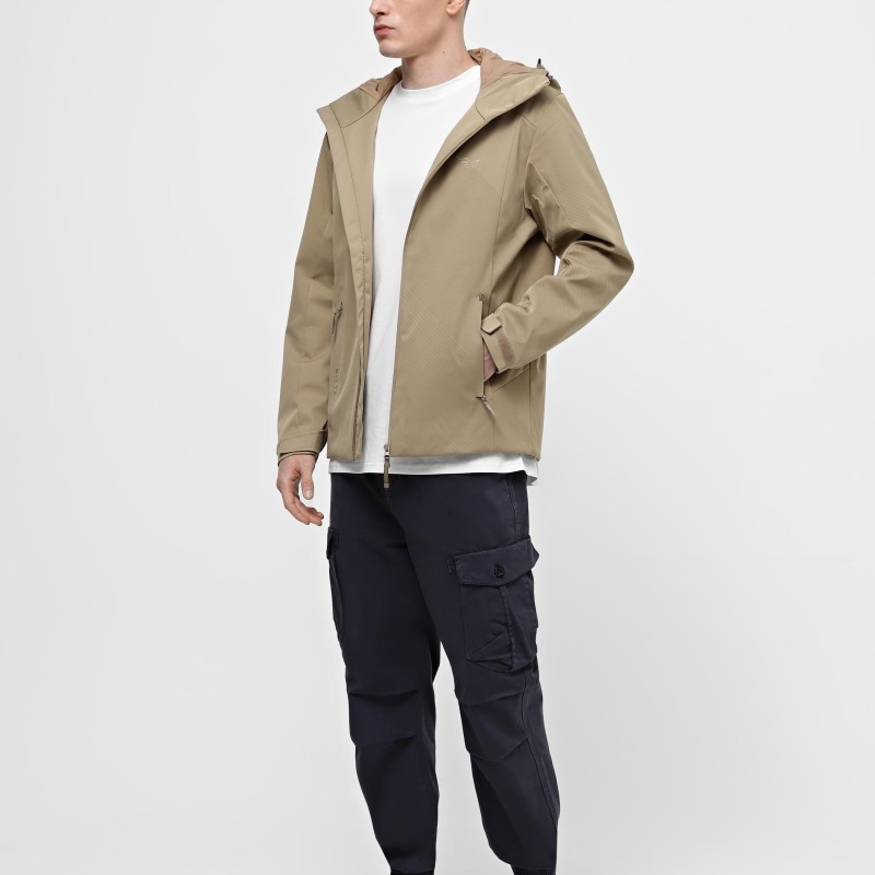 Men's windbreaker Evoids Aticos beige 314503-125 Men's windbreaker Evoids Aticos beige 314503-125