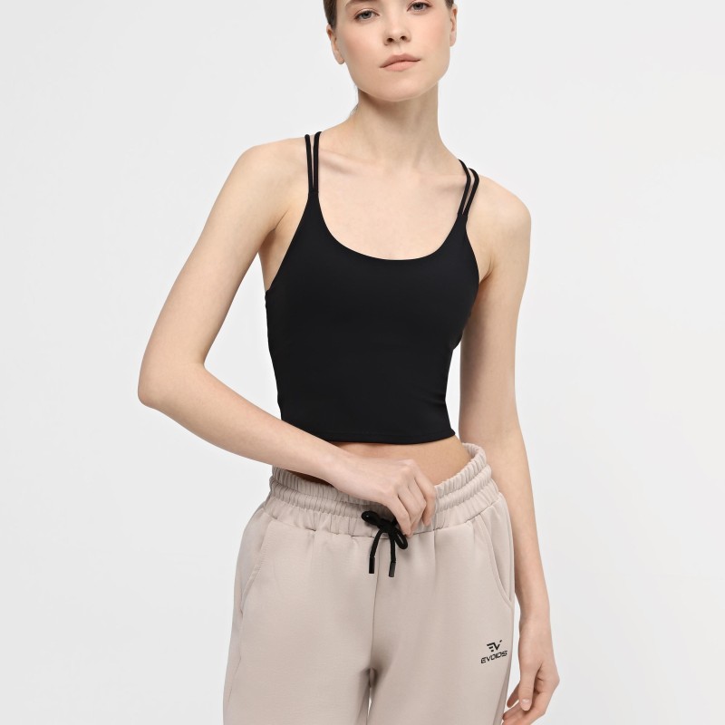 Camiseta de mujer Evoids Launt negra 142409-010