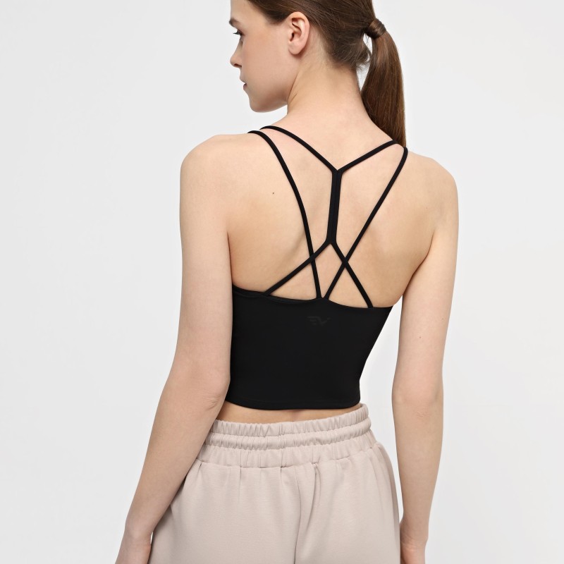 Camiseta de mujer Evoids Launt negra 142409-010
