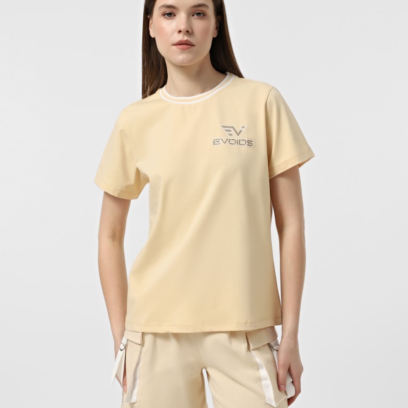 Camiseta de mujer Evoids Liesel beige 552517-125 Camiseta de mujer Evoids Liesel beige 552517-125