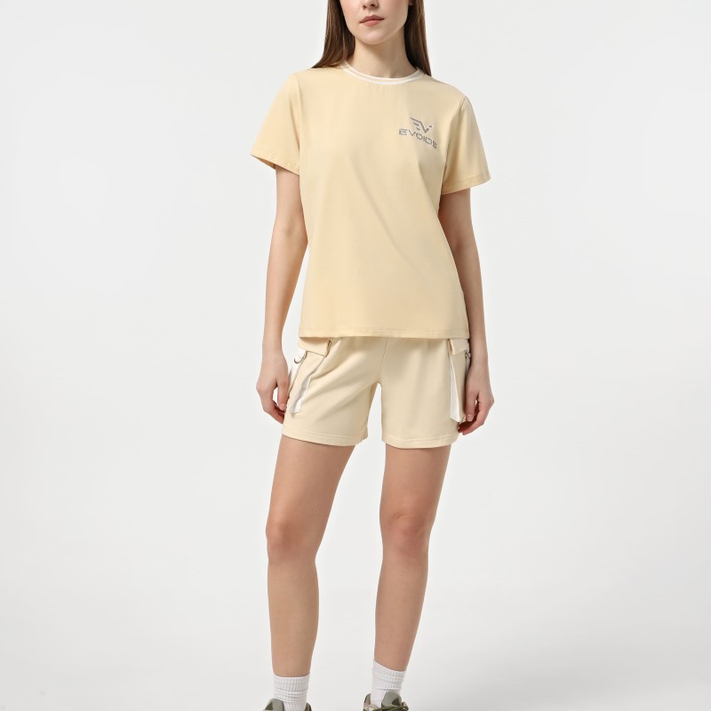 Camiseta de mujer Evoids Liesel beige 552517-125 Camiseta de mujer Evoids Liesel beige 552517-125