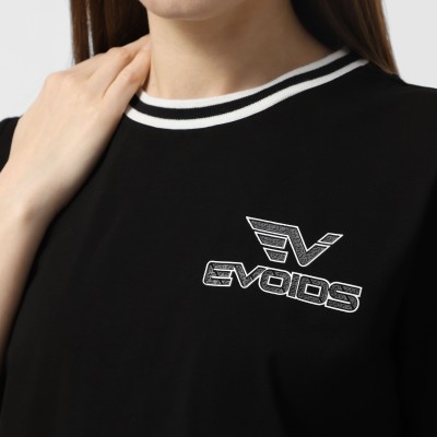 Camiseta de mujer Evoids Liesel negra 552517-010 Camiseta de mujer Evoids Liesel negra 552517-010