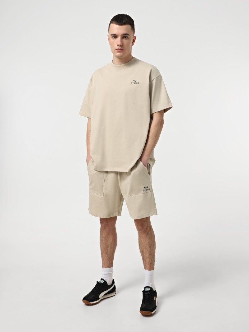 Pantalón corto de hombre Evoids Oswin beige 552533-125