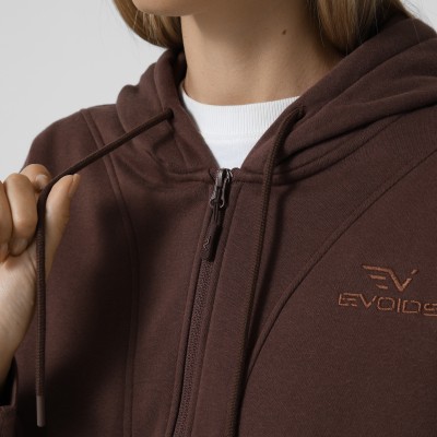 Толстовка жіноча Evoids Velia коричнева 602603-200